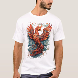 Phoenix Tattoo-Inspired T-shirt Design