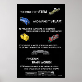 Phoenix Train Works Mottoaffisch Poster