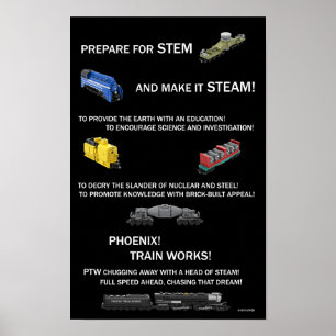 Phoenix Train Works Mottoaffisch Poster