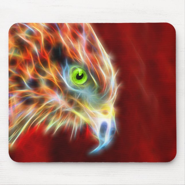 Phoenix uppstigen Fractalörn Mousepad Musmatta (Framsidan)
