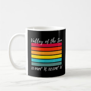 Phoenix Valley of the Sol Souvenir Latitude Longit Kaffemugg