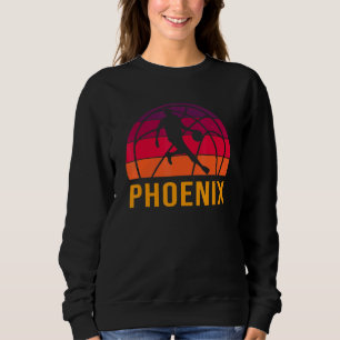 Phoenix Vintage Basketball Retro Sunset B-Boll Pla T Shirt