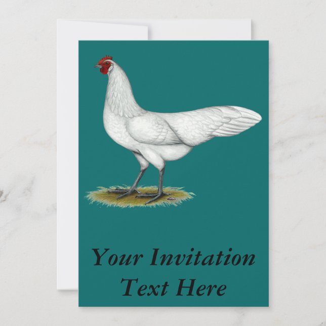 Phoenix: White Hen Inbjudningar (Framsida)