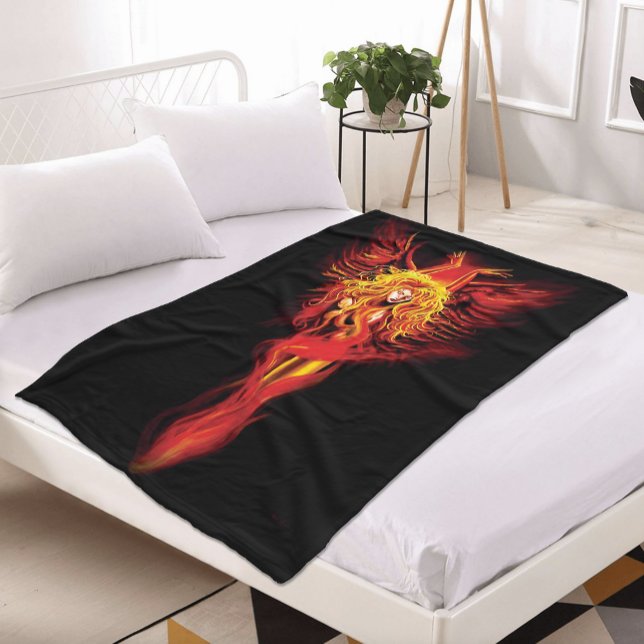 Phoenix Woman Fleecefilt (Skapare uppladdad)