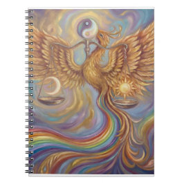 Phoenix Yin Yang Balance Notebook Anteckningsbok
