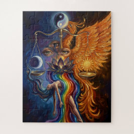 Phoenix Yin Yang Canvas Pussel