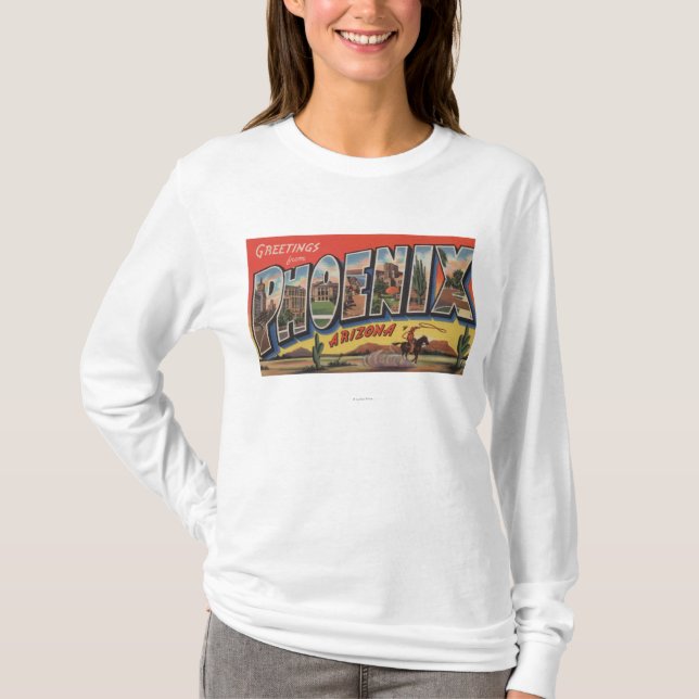 Phoeniz Arizona - stora brevplatser T Shirt (Framsida)