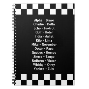 Phonetic Alphabet Anteckningsbok