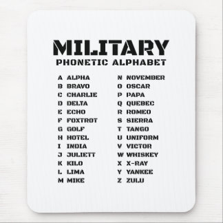 Phonetic Alphabet for the Military Musmatta