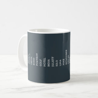 Phonetic Alphabet NATO A Z Signal Reference Kaffemugg