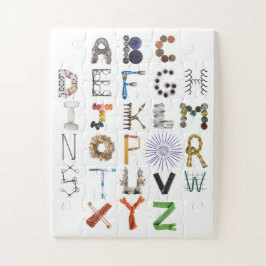 Phonetic Alphabet Varje dag Objekt Alphabet Puzzle Pussel