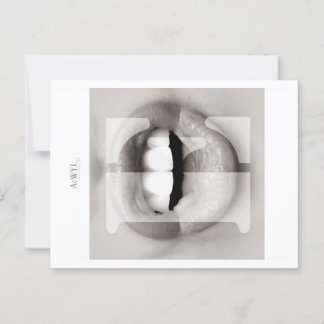 Phonetic Love Mouth Art E Vykort