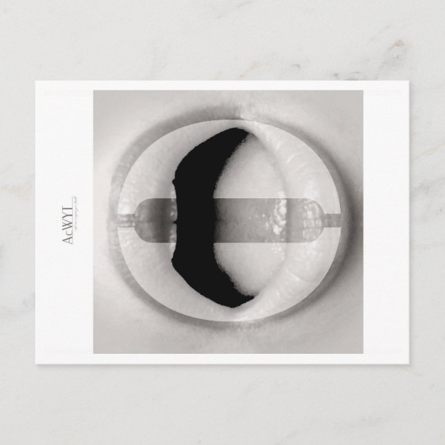 Phonetic Love Mouth Art O Vykort (Framsida)