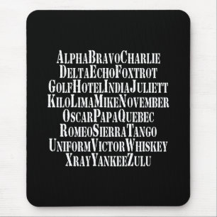PHONETISK ALFABET/CODE-ORD MUSMATTA