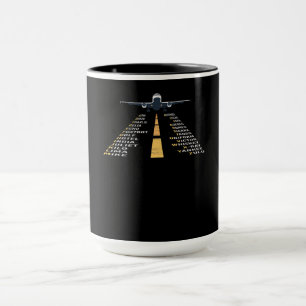 Phonetiskt afabet Pilot Cadet Airplane Gift Mugg