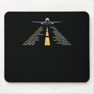 Phonetiskt afabet Pilot Cadet Airplane Gift Musmatta