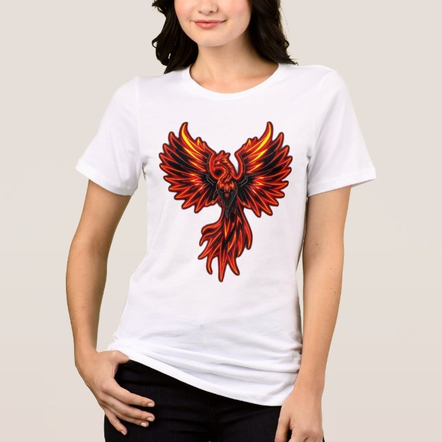„Phönix – Aus der Asche geboren“ T Shirt (Framsida)