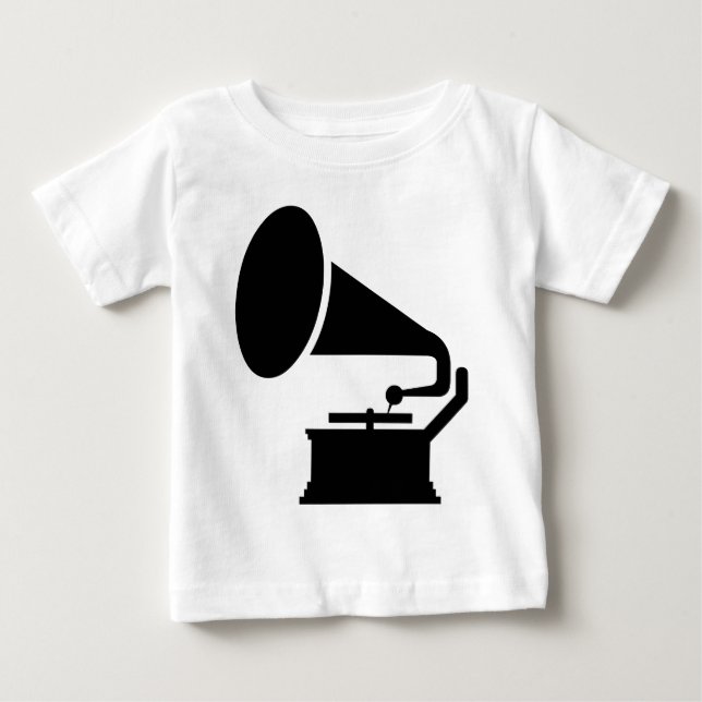 Phonograf - svart t-shirt (Framsida)