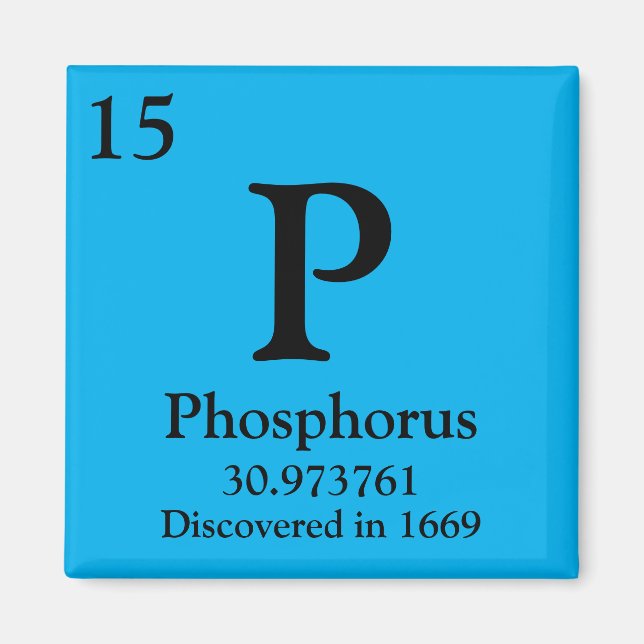Phosphorus Periodic Bord Magnet (Framsidan)