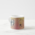 Photo 7:e Bröllop-årsdagen av Coppery Ro Espressomugg<br><div class="desc">Tittar du för den romantiska jubileet 7:e bröllop i kopp med din vackra pic? Då kanske du har hittat det med min ursprungliga,  ro-hjärteformade ram på Zazzles fantastiska tryckta mugg!</div>