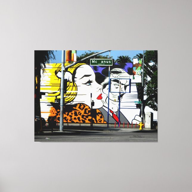 Photo 8 Graffiti i Färg Canvastryck (Framsida)