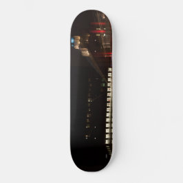 photo abstraite, building old school skateboard bräda 21,6 cm