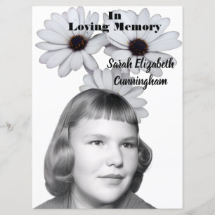 Photo African Daisys Memorial Service Offert Program