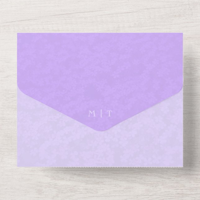 Photo All in One Lilac Wedding QR-kod (Baksida)