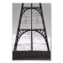 Photo Alphabet Brev A3 4x6 Black and White Fototryck