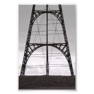 Photo Alphabet Brev A3 4x6 Black and White Fototryck