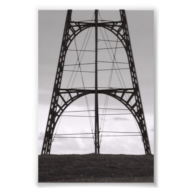 Photo Alphabet Brev A3 4x6 Black and White Fototryck (Framsidan)