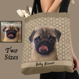 Photo and Name Custom Pet Portrait for Dog Lovers Tygkasse