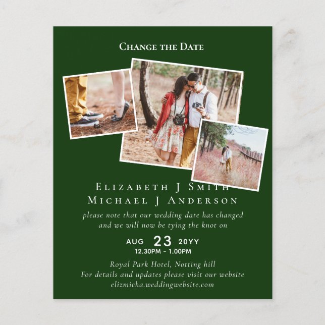 PHOTO Ändra datumplan senareläggning av händelse (Framsida)