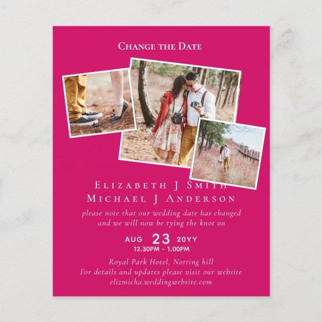 PHOTO Ändra datumplan senareläggning av händelse (Framsida)