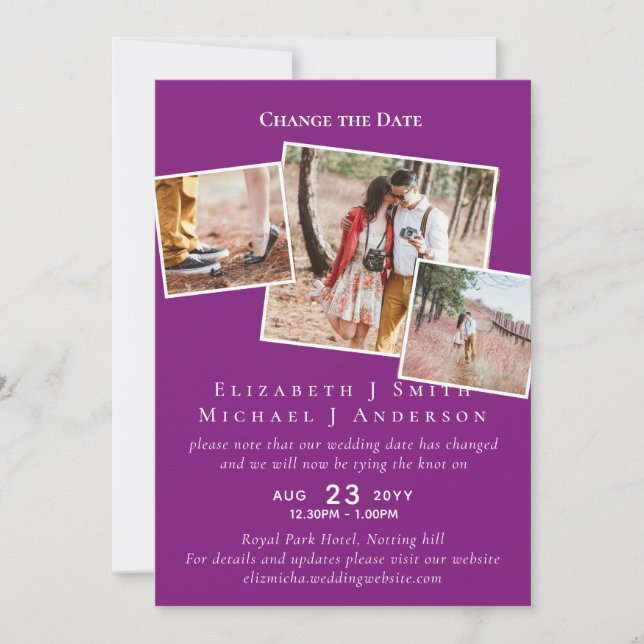 PHOTO Ändra datumplan senareläggning av händelse (Framsida)