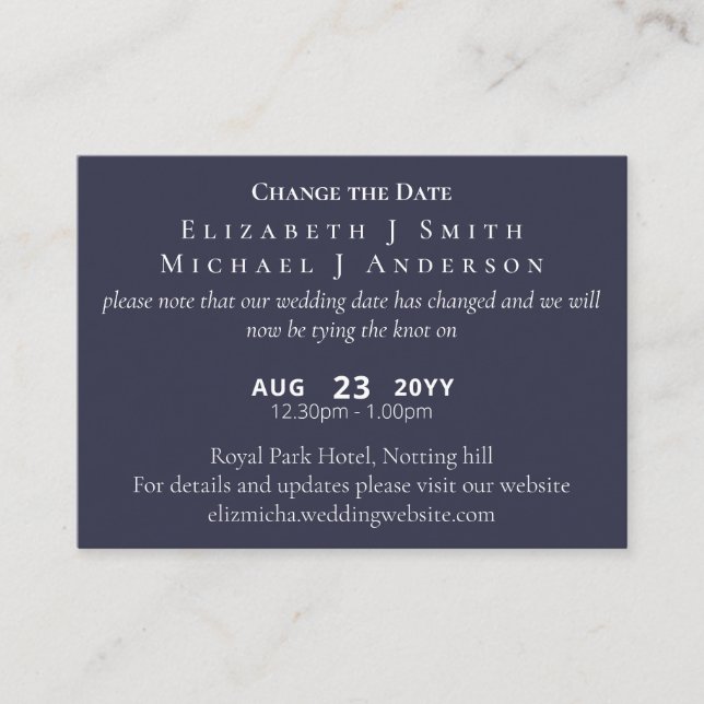 PHOTO- ändring av datum för uppskjutande inklusive Rådkort (Framsida)