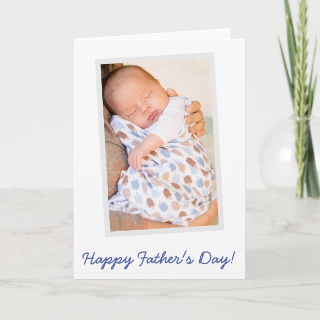 PHOTO Anpassningsbar Lycklig Fathers Day Cards Kort (Framsida)