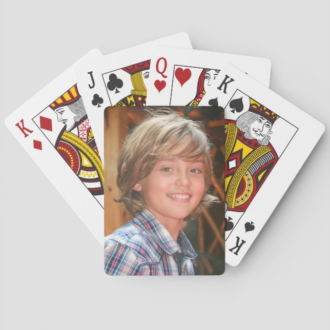 PHOTO ANPASSNINGSBAR PLAYING CARDS CASINOKORT (Baksidan)