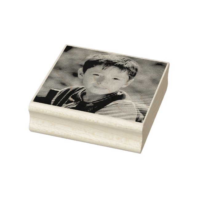 PHOTO ANPASSNINGSBAR RUBBER FRIMÄRKE STÄMPEL (Stämpel)