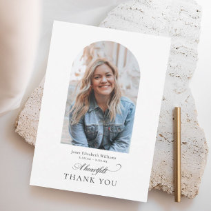 Photo Arch Christian Funeral Tack Kort