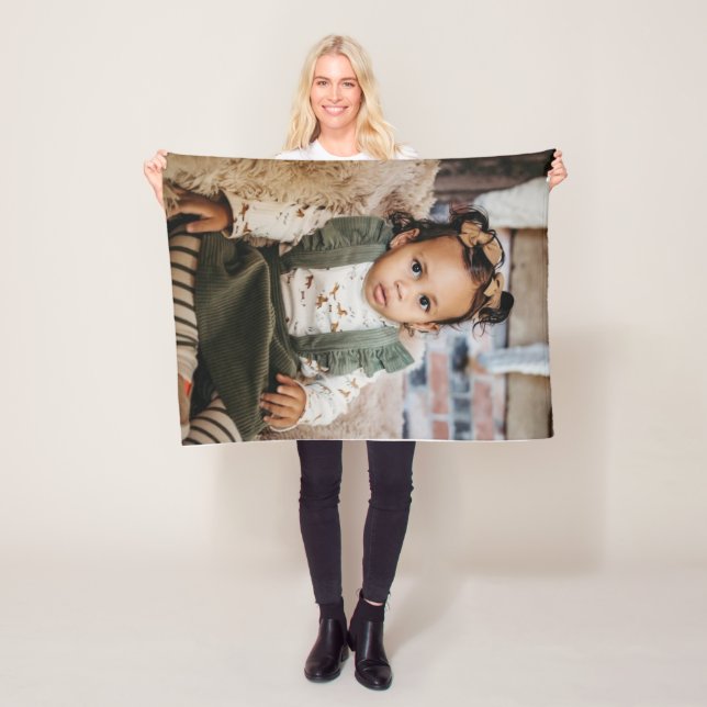 Photo baby fleecefilt (På plats)