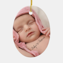 Photo Baby under 1st jul Ceramic Ornament