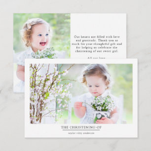 Photo Baptism Christening Tack Kort