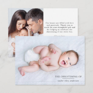 Photo Baptism Christening Tack Kort