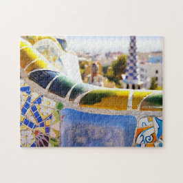 Photo Barcelona Spain Parc Guell Travel Pussel