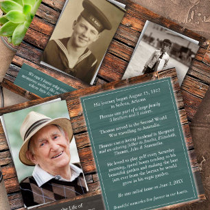 Photo Bereavement Sympathy Funeral Tack Inbjudningar