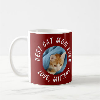 Photo Best Cat Mamma All Anpassningsbar Pet Namn B Kaffemugg