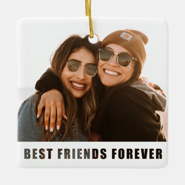 Photo Best Friends For God Jul Ornament (Framsida)