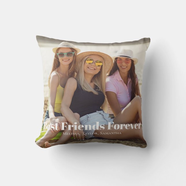 Photo Best Friends Forever Namn  Kudde (Framsida)