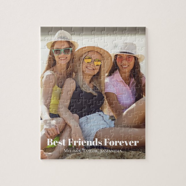 Photo Best Friends Forever Namn  Pussel (Vertikal)